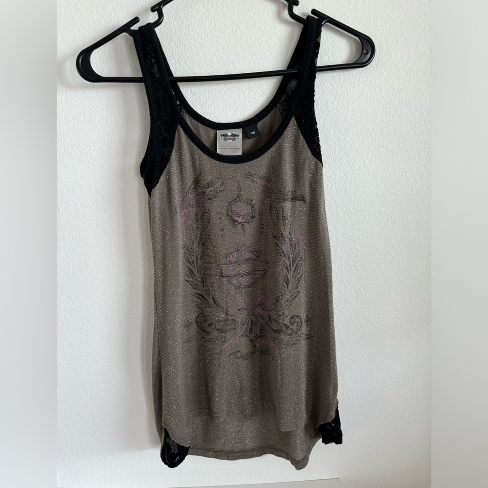 Harley Davidson vintage top/ chillwave